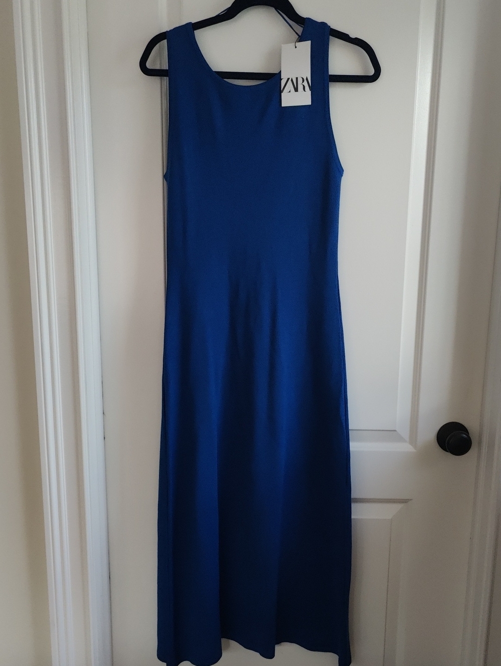 Zara Cobalt Blue Sleeveless Maxi Dress